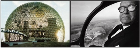 A geodesic dome, and Buckminster Fuller